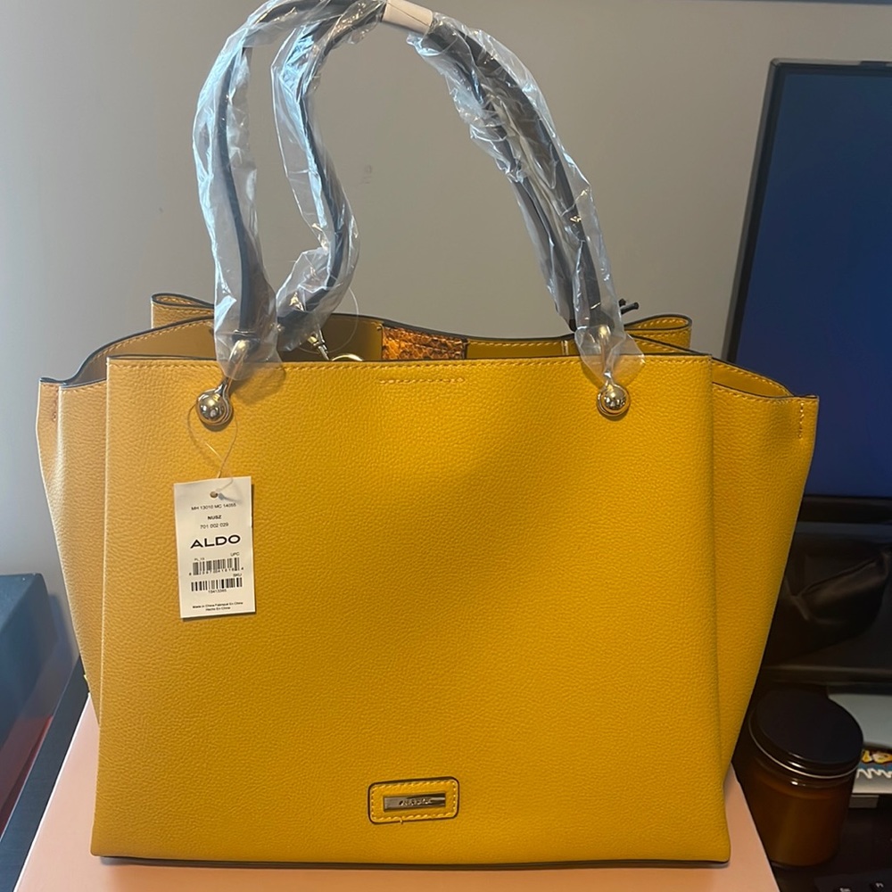 ALDO crossbody yellow purse
